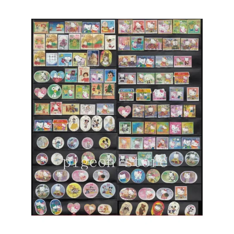 Different Cartoons and Anime Theme Stamps Random Philately Postage Cancel the Ticket Japanese Theme 40 Pieces