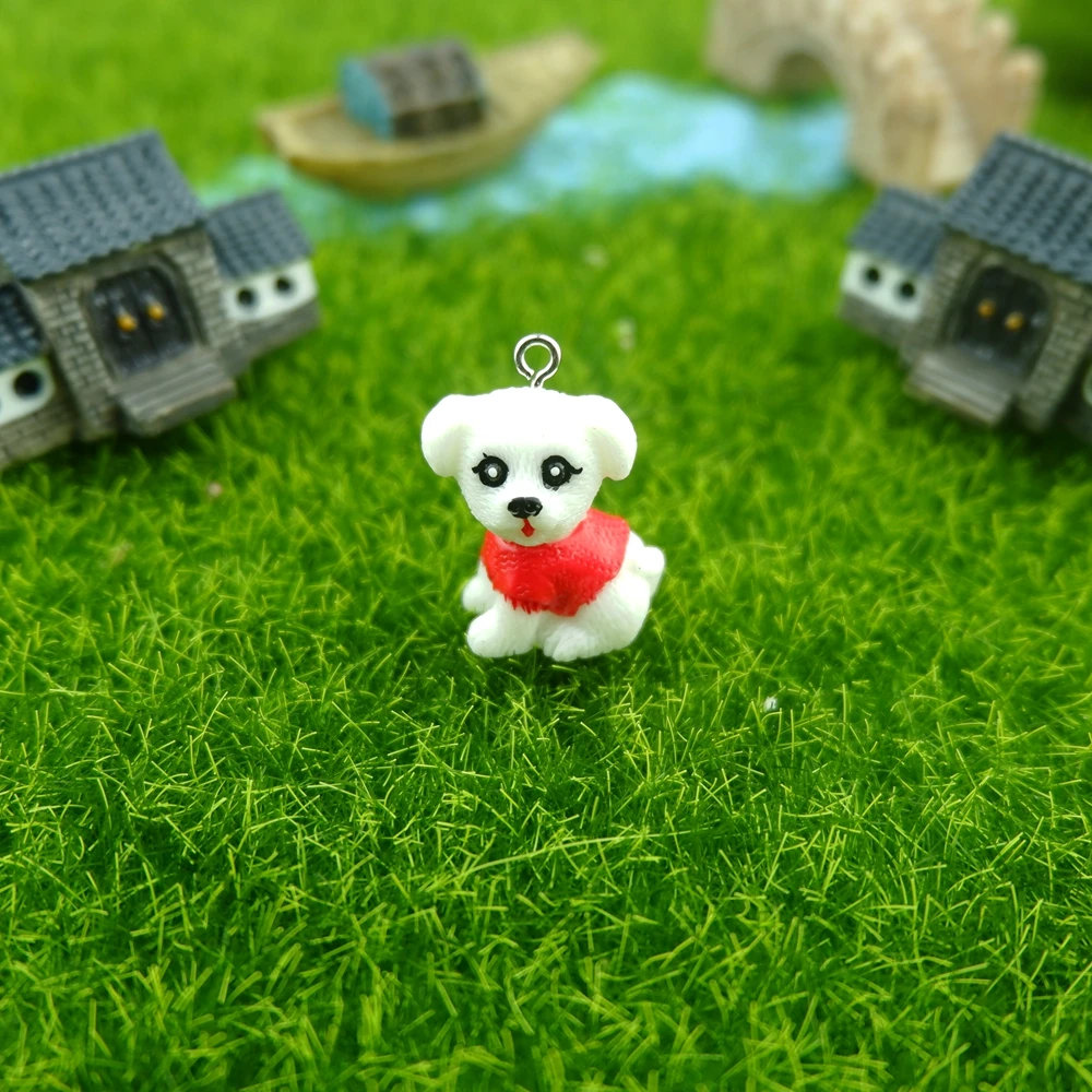 귀여운 강아지 모양 참 장식품, 쥬얼리 제작용 DIY 귀걸이 팔찌 펜던트 액세서리 부자재 도매