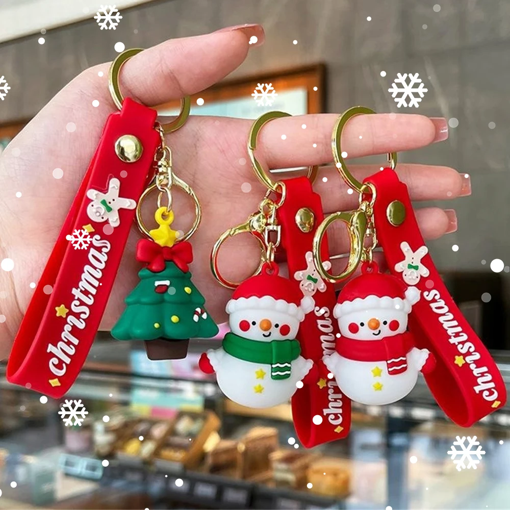 Christmas Miniature Items Trees Santa Elk Snowman Cute DIY Accessories  Keychain Christmas Home Decor Mini Desk Decorations