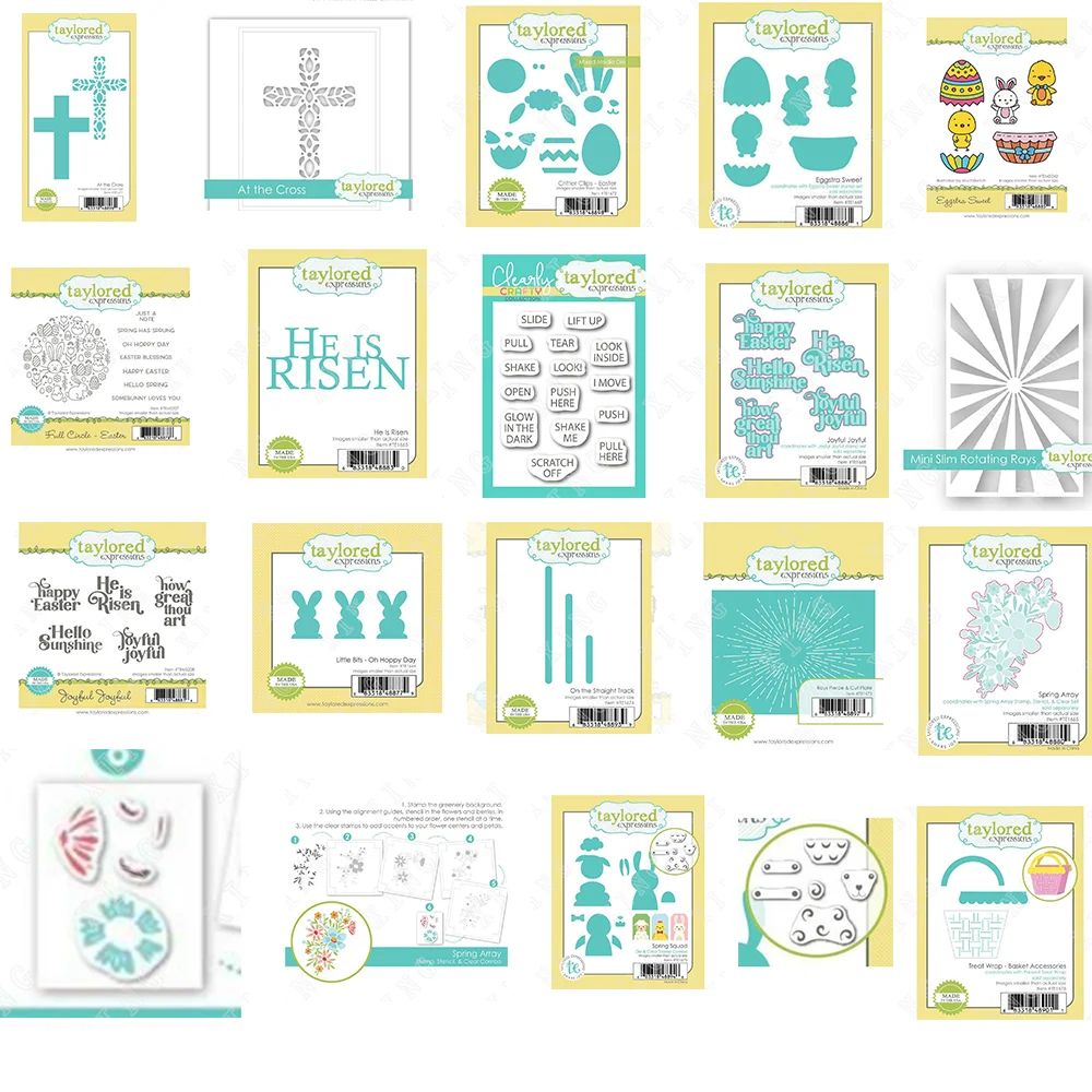 

Easter New Cross, Animal, Font Metal Cutting Dies Stamps Stencil for 2022 Scrapbook Diary Decoration Embossing Template Diy Card