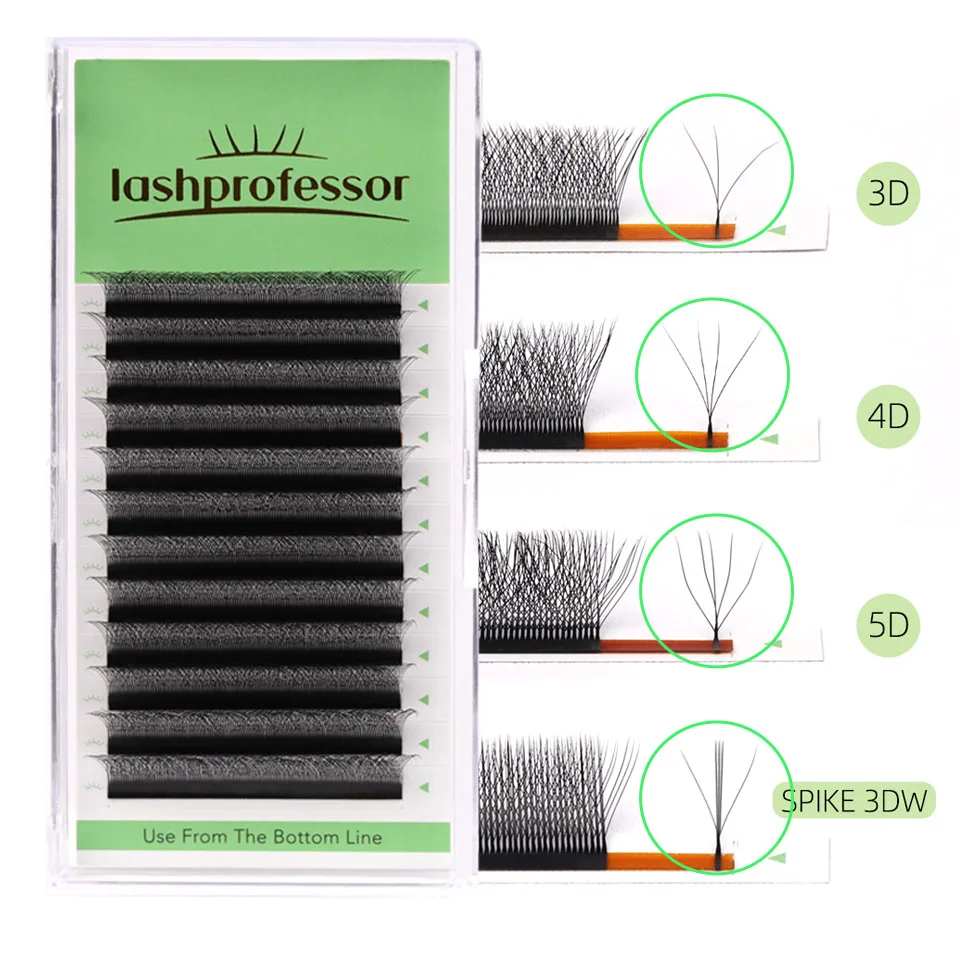 

W Shaped Bloom 2D 3D 4D 5D Automatic Flowering Premade Fans Eyelashes Extensions Natural Soft Light YY Individual Lashes Cillios