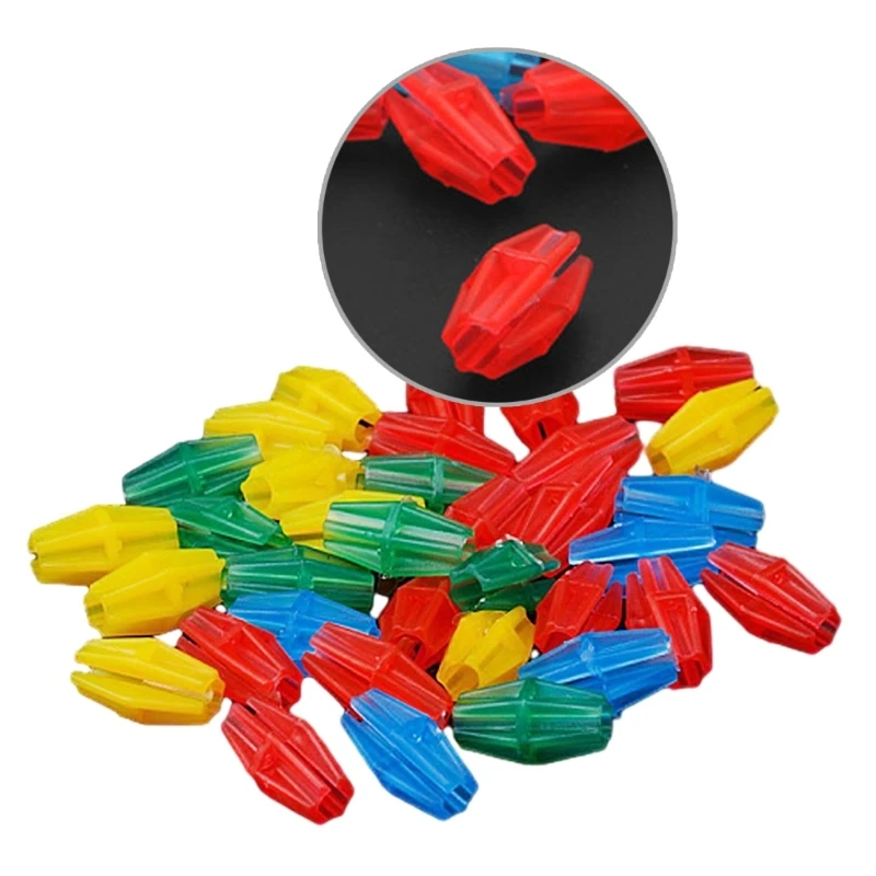 Spokes Decors Bikes Spokes Beads Multicolored Bikes Clip Beads for Kids