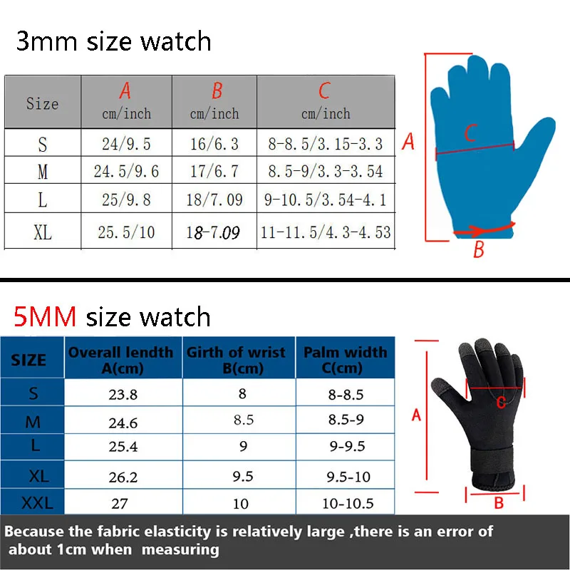 3/5mm Thicken Kevlar Diving Gloves Scratch Proof Fish Hunting Warm Gloves Deep Dive Underwater Spearfishing Skiing Gloves 6