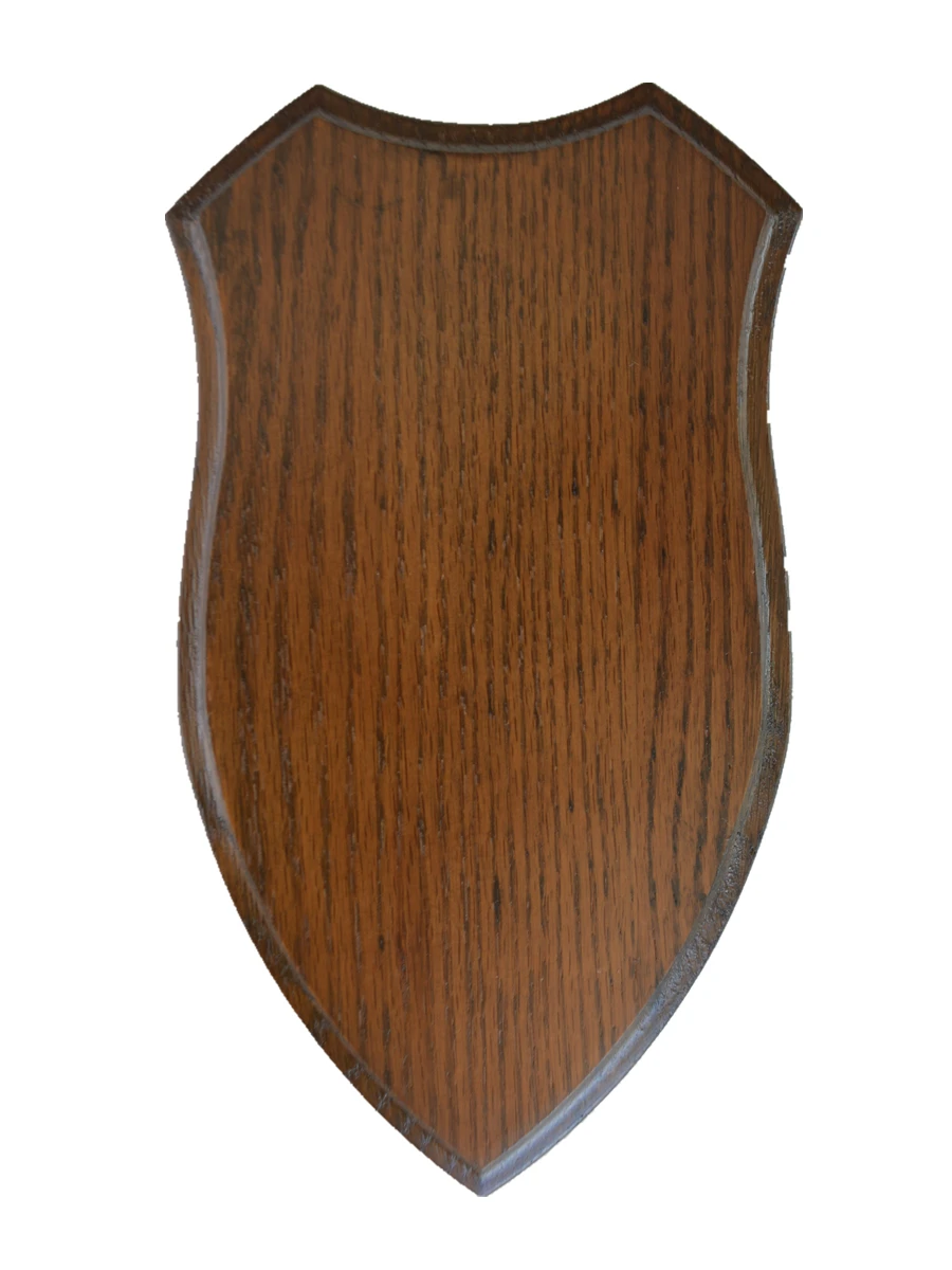 Deer Trophy Shield Roe Solid Oak Trophy Plate Buck Wooden Shields for Deer Trophies Plaque 4