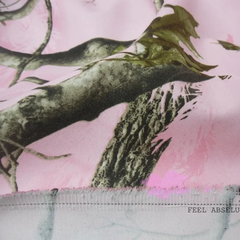 Pink Bionic Camouflage Fabric Making Equipment Hidden Sunshade 1.5m Width Hunting Accessories Tactical Gear Sewing Telas Sports