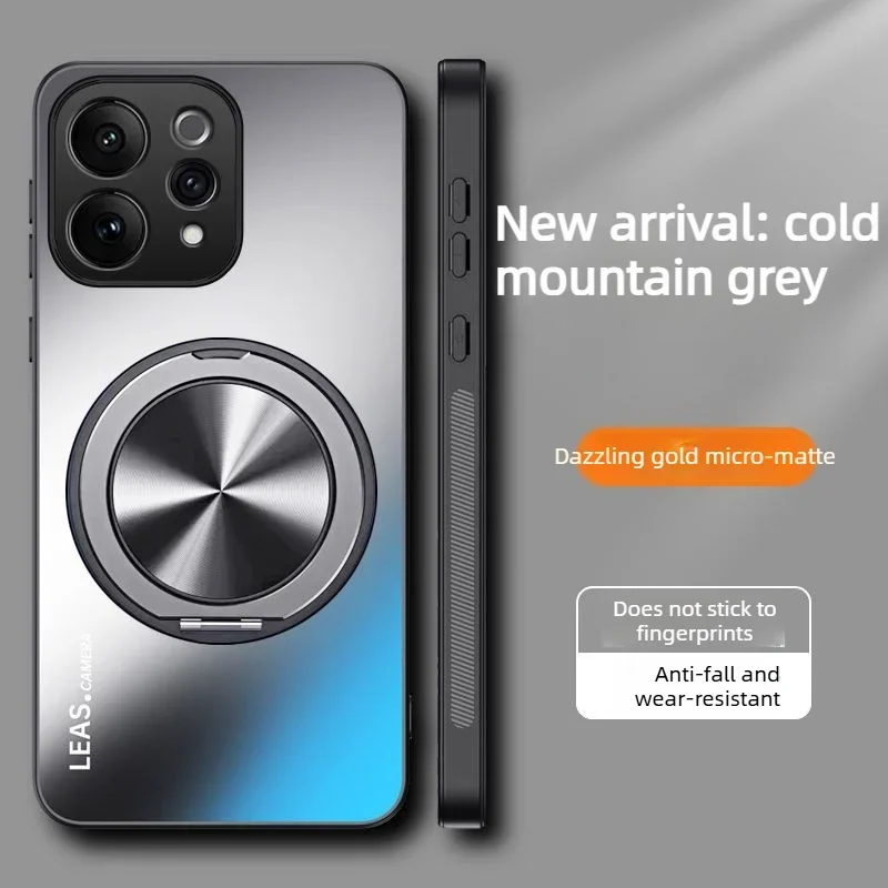 Luxury Frosted Hard PC Case with Magnetic Bracket and Shockproof Protection