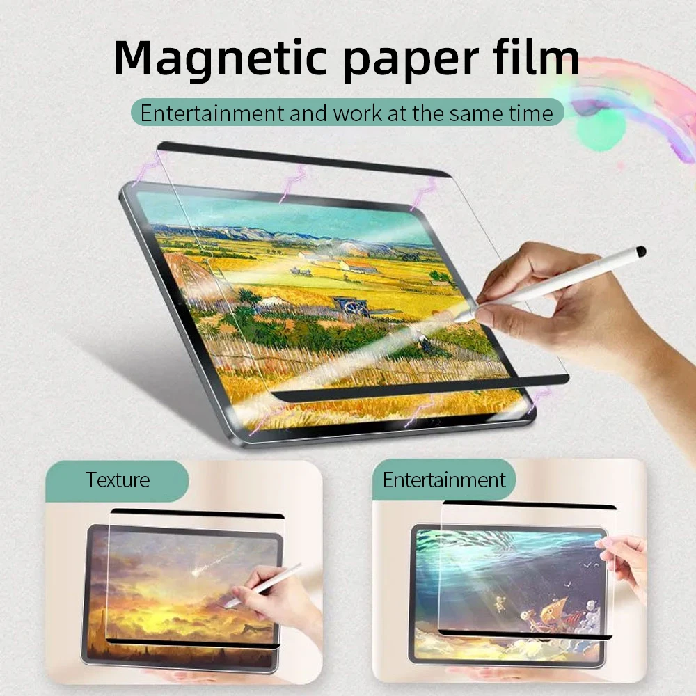 Magnetic Matte Screen Protector Film - Enhanced Writing Experience, 12-inch Size