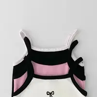 Robe d'été dos nu pour filles, robe gilet sans manches à volants pour tout-petits, robe d'été en coton respirant, vêtements pour bébés filles 3