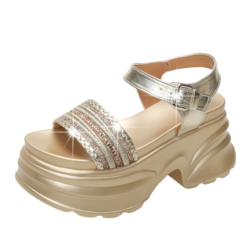 8CM Thick-soled Heightening Sandals for Women Summer Fashion