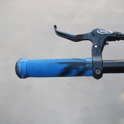 Shockproof Anti - Slip Bicycle Handlebar Grips - Durable Handle Covers (125MM - DARKBLUE)
