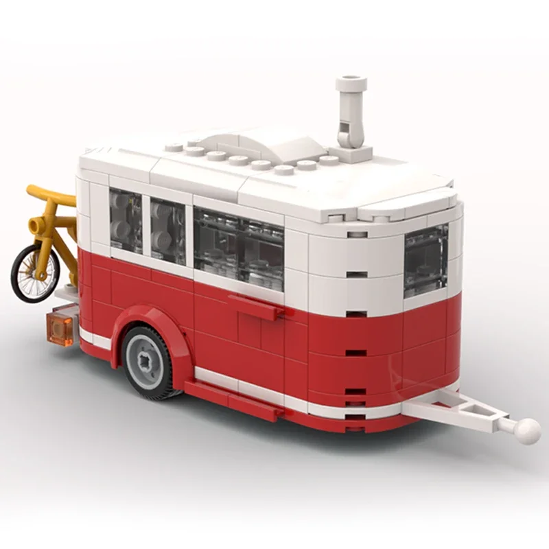 자동차 모델 Moc 빌딩 브릭 T1 레크리에이션 차량 기술 모듈러 블록 선물, 크리스마스 장난감, DIY 세트 조립