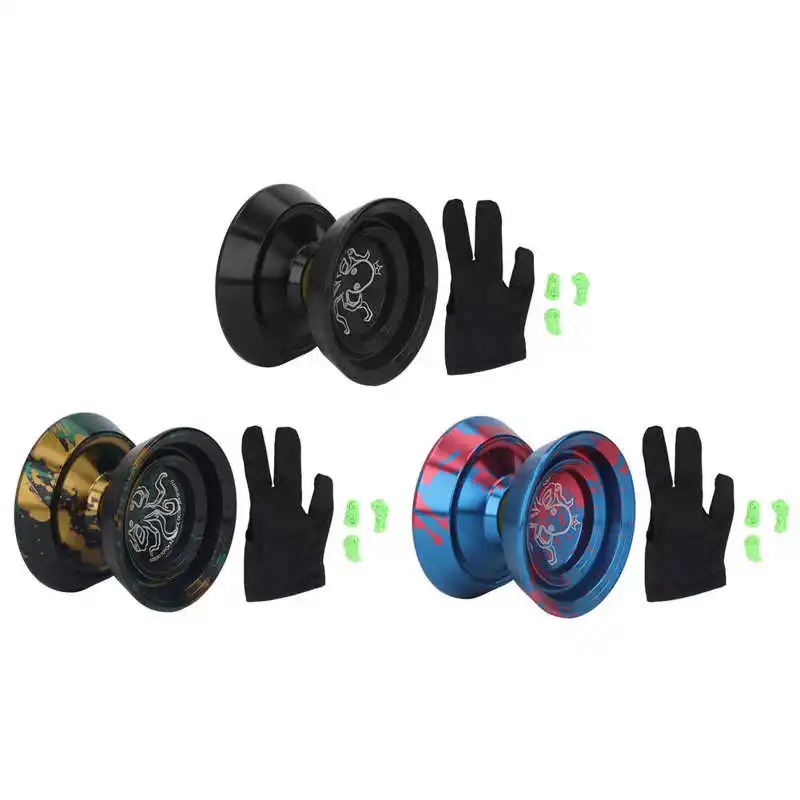 Children Yoyo Ball Alloy Professional Unresponsive Yoyo Toy with Replacement Strings