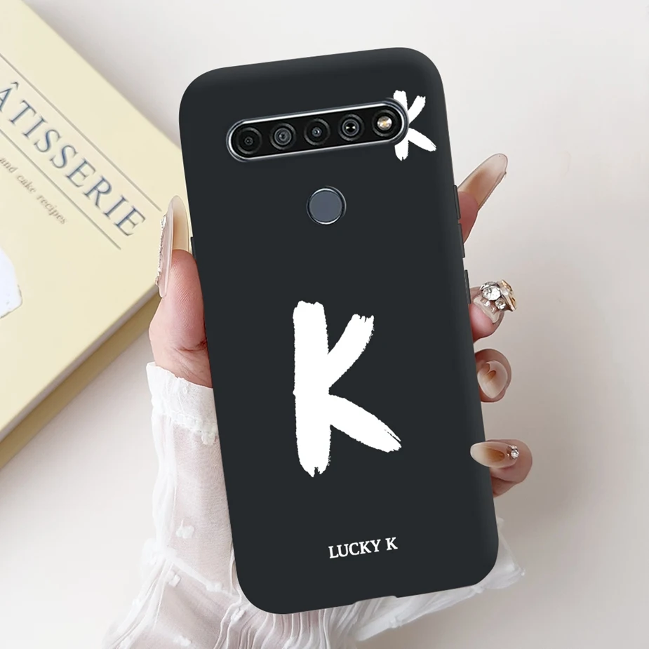 Cute Letters Cartoon Soft TPU Matte Phone Case Cover