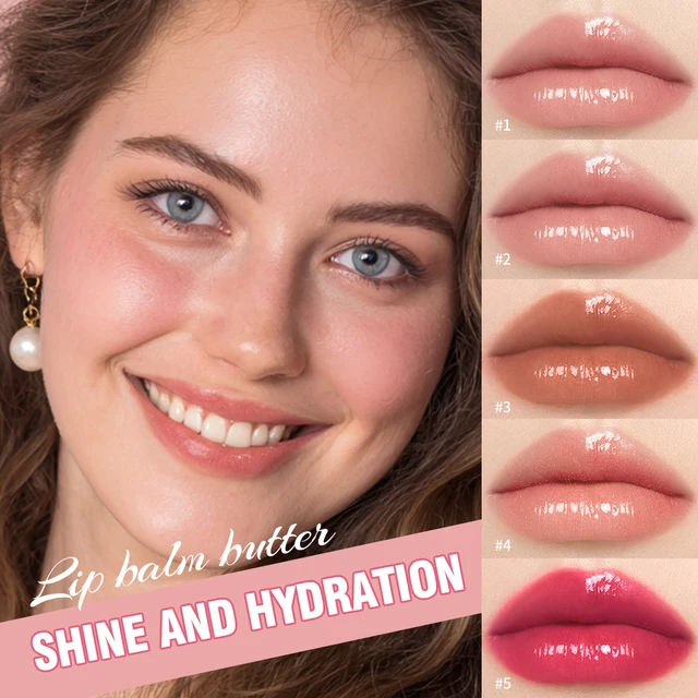 Summer Lip Balm Moisturizing Mirror Lip Gloss Lip Vanilla Mint Iced Coffee Cake Smell Lipstick Transparent Lip Oil  Makeup 2