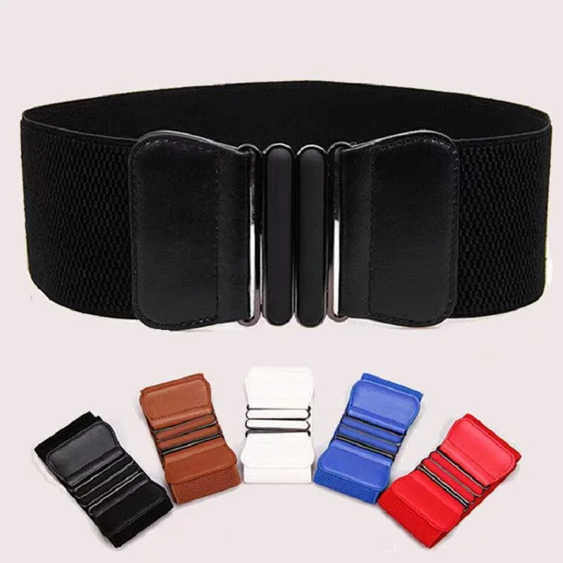 Ceinture élastique large pour femmes, ceintures blanches de travail, Corset extensible de haute qualité, à la mode, DT099