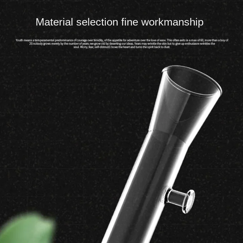 Transparent Glass Feeder Tube Fish Tank Shrimp Snail Food Feeder Bowl Aquarium Feeding Accessories Shrimp Feeders 20/25/30cm