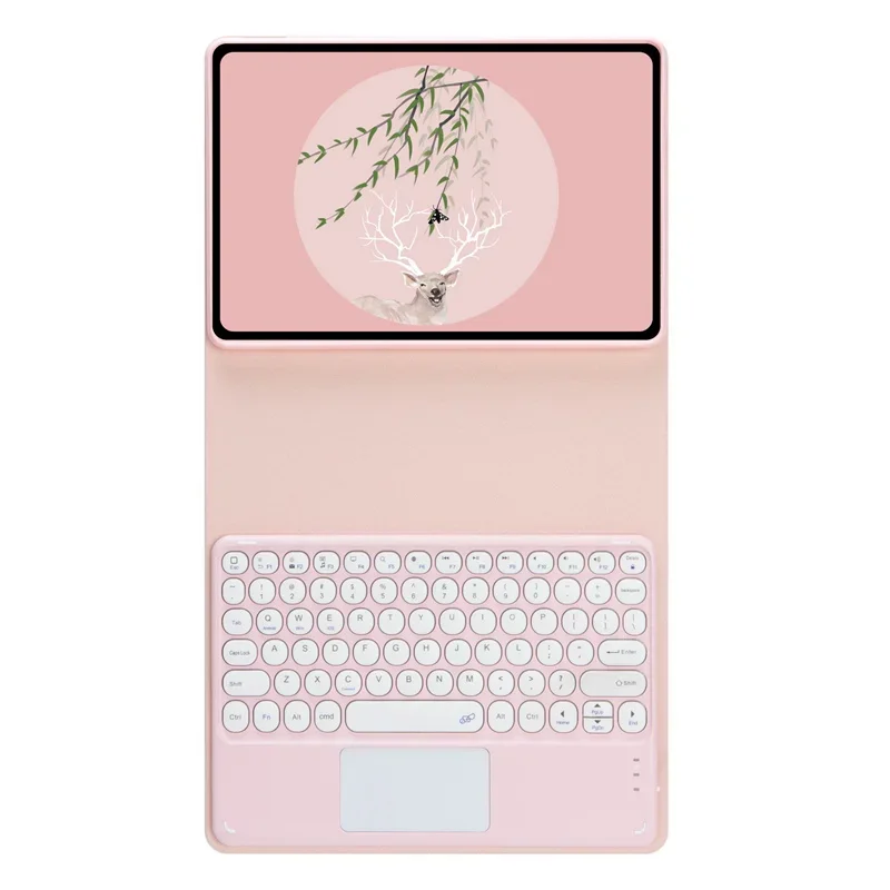 Magnetic Touchpad Keyboard Case for 8.7-Inch Tablets - Enhanced Protective Cover with Built-In Teclado