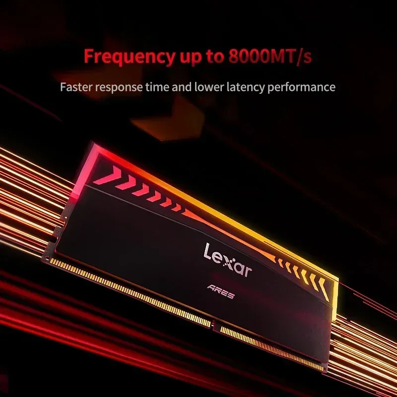 Lexar RAMs DDR5 Memory Strip 32G(16*2) Desktop 6000/64000/6800/7200/7600/8000Mhz Hynix Adie Vest Strip RGB Light Bar