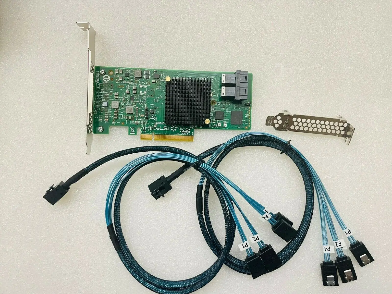LSI 9300-8i SAS HBA IT 모드 ZFS FreeNAS unRAID + 2 * SFF-8643 SATA 케이블, 12Gbps
