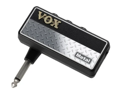 VOX AP2MT amPlug Metal G2 Guitar Headphone Amplifier with 3 Gain Modes, Speaker Cabinet Emulation, and Aux in Jack