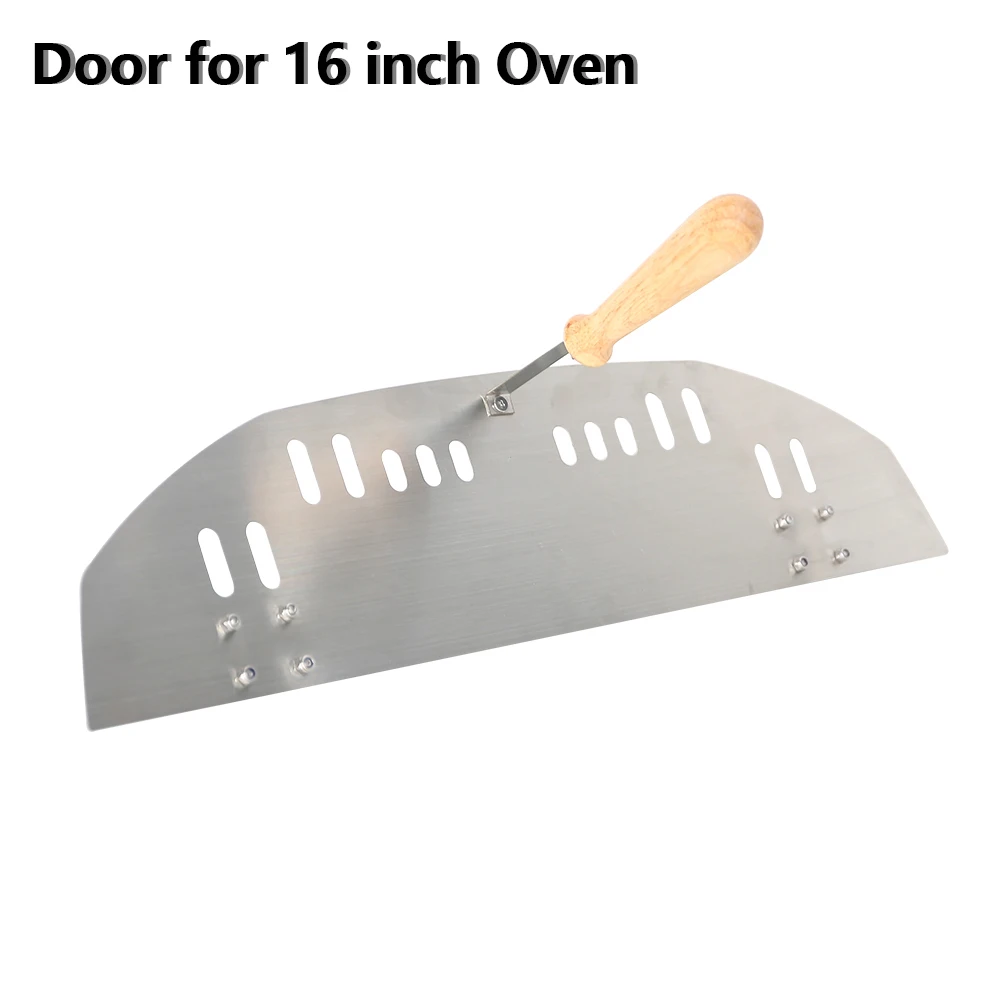 Stainless Steel Pizza Oven Door - 16/12 Inch