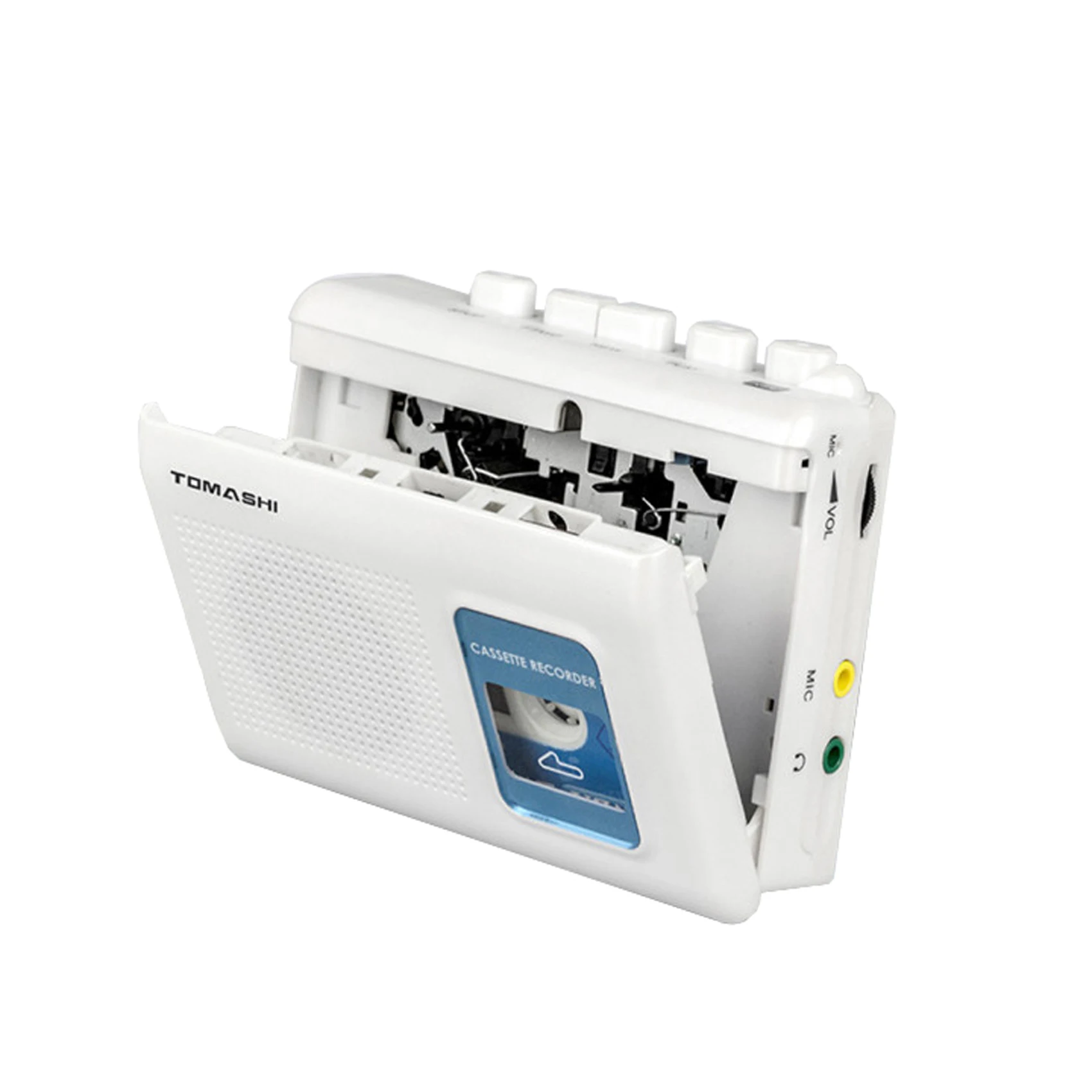 Walkman Cassette Player Tape Recorder with Builtin Speaker,Microphone