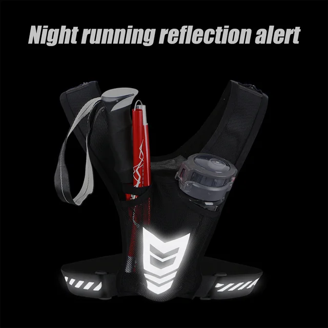 Ultra Light Running Vest with Phone Pocket Water Bottle Holder Breathable Hydration Pack for Outdoor Cycling Hiking Trail 4