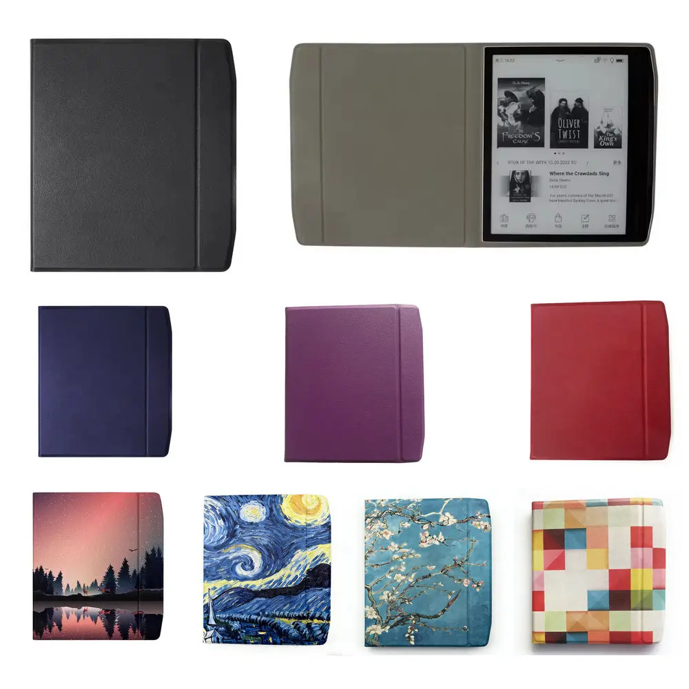 Colorful Silk Printed Slim Smart Case with Magnetic Closure