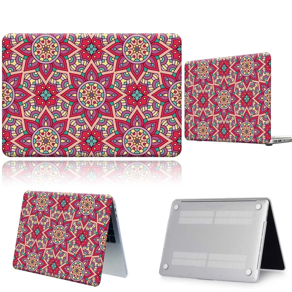 

Laptop Case for Apple MacBook Pro 16" A2485 /MacBook Pro 13/15/16 Inch/Macbook 12 Mandala Flower Plastic Hard Shell Cover Case