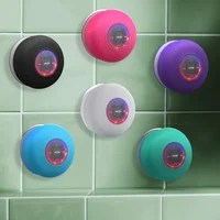 Mini suction cup Bluetooth speaker waterproof hands-free microphone for indoor bathrooms, swimming pools and beaches 2
