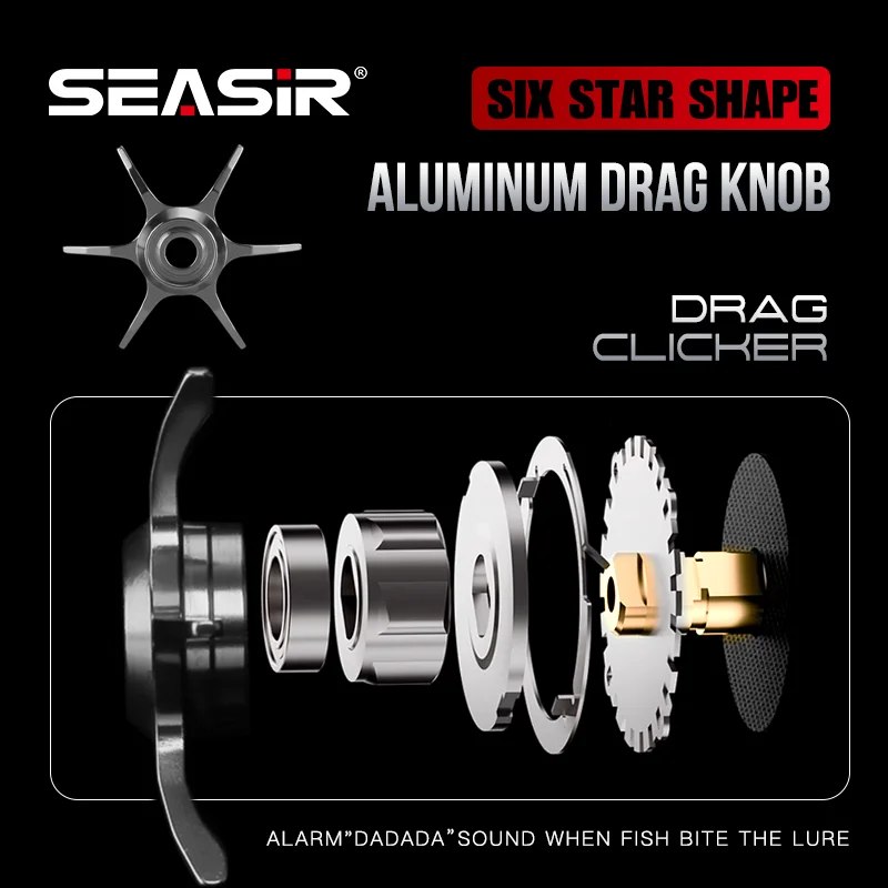 Seasir Salminus Metal Baitcasting Reel Aluminum Frame CNC