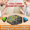 New！Geometry Chain Chess Puzzle Triangle Chess Desktop Game Rubber Band Training Family Interaction for Children Birthday Gift 5