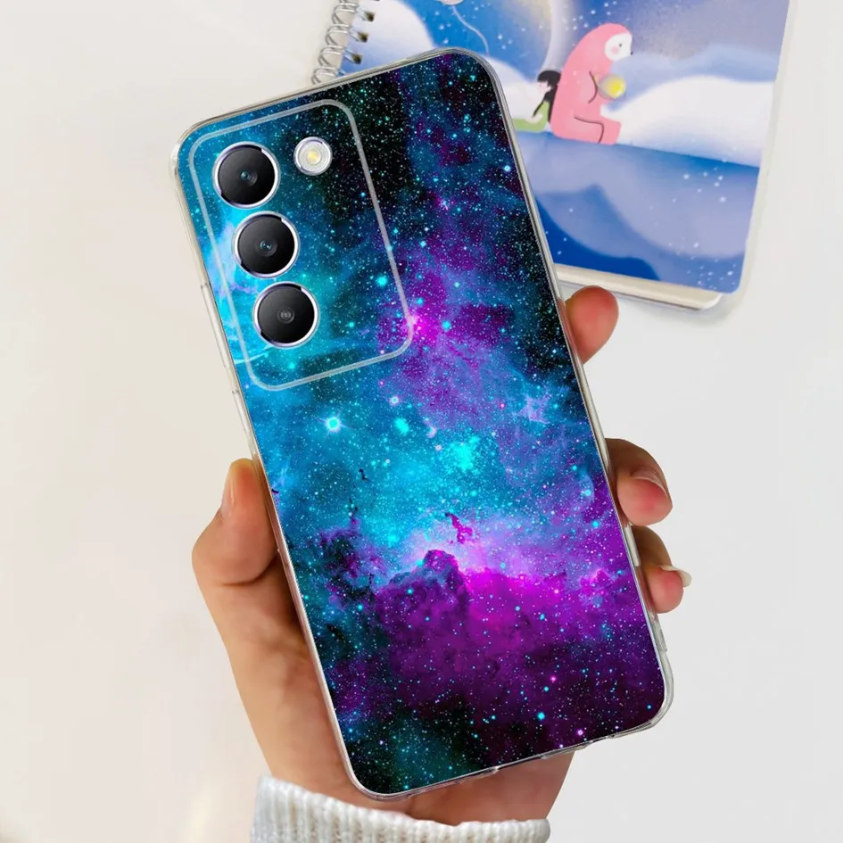 Elegant Flower Transparent Silicone Soft Back Cover