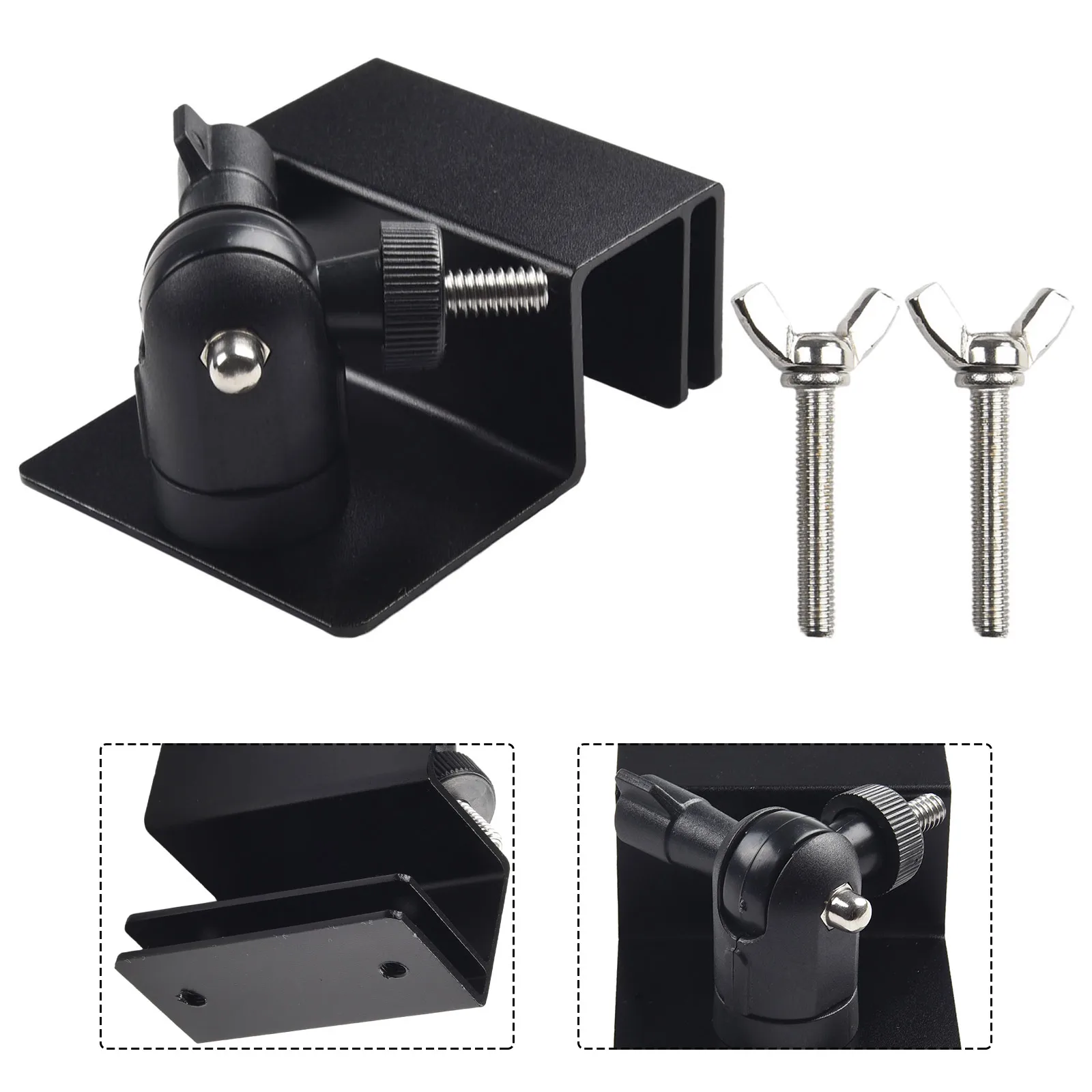 Roof Gutter Special Bracket Solar Panel Bracket Weatherproof Gutter Mount Bracket With Screw Adapter For Security Cameras