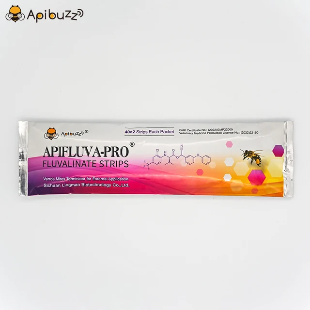 Apifluva-Pro 80Pcs Erőteljes Varroa Atkák Kezelés Fluvalinate Strip-Rezisztens Méhkatka Gyilkos-Kaptárkezelés A Méhészethez - Image 2