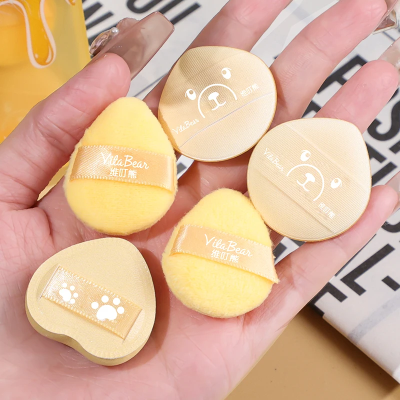 Brown Bear Soft Powder Puff Set for Liquid Foundation Makeup
