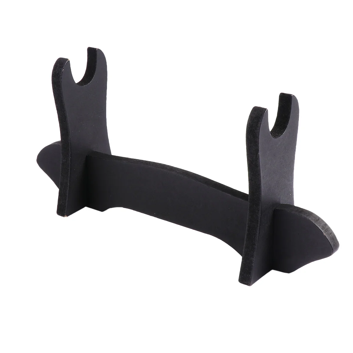 

2 Pcs Wood Monitor Stand Organiser Display Shelf Folding Fan Holder Wooden