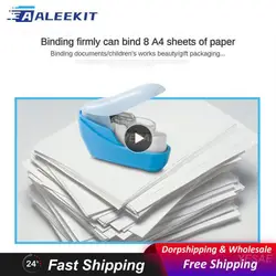 Binding Machine No Staples Required Compact And Cute Design Innovative Durable Stationery No Staples Convenient And Fun Stapler
