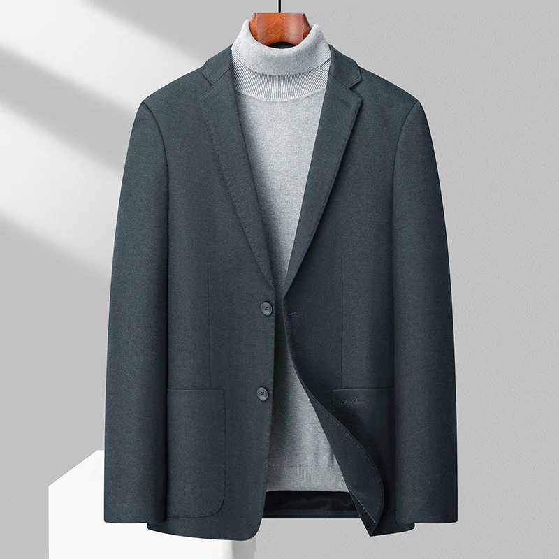

High Quality Workmanship Fashion Business Handsome All Fashion with Wool Suit Casual All 2024 Men's New Suit Jacket