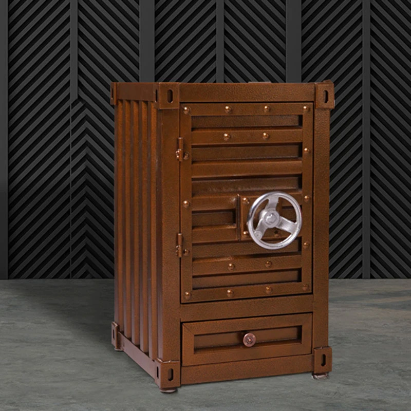 Nordic Small Nightstand Table Kids Storage Metal Modern Bedsides Table Trendy Orange Mesa De Cabeceira Furniture For Bedroom