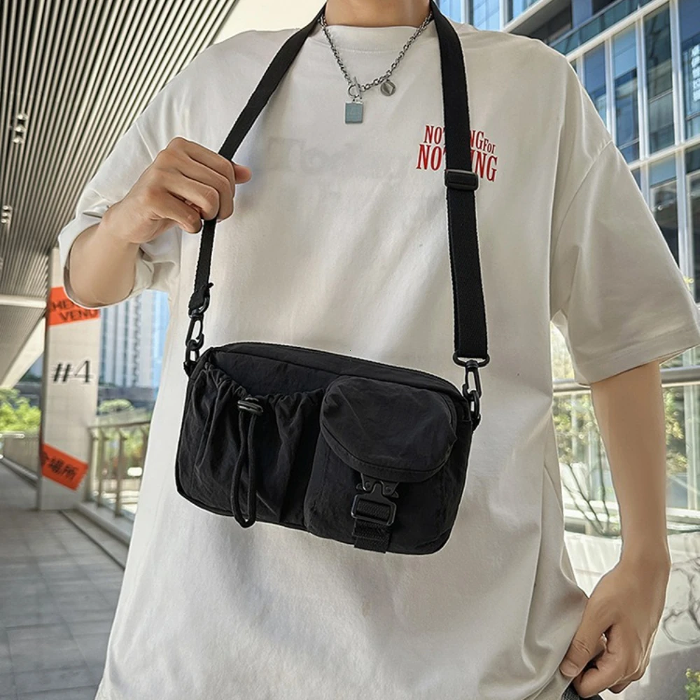 Workwear Style Design, Single Shoulder Bag, Multifunctional Lightweight Chest Bag,сумка Мужская На Плечо Sports Crossbody Bag, 2