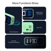 Music LED Digital Alarm Clock Voice Control Temperature Humidity Display Desktop Clocks Home Table Decoration Built-in 1200mAh 6