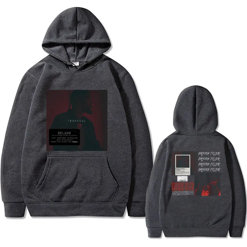 Rapper Bryson Tiller T R A P S O U L Music Album Graphic Hoodie Men Women's Fashion Sweatshirt Male Hip Hop Oversized Hoodies