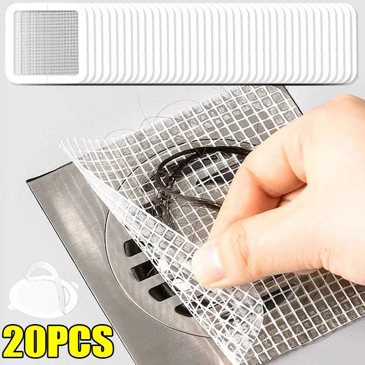

1-20Pcs Sink Filter Floor Drain Sticker Bathroom Disposable Sink Strainer Hair Catcher Filter Cover Kitchen Bathroom Accessories
