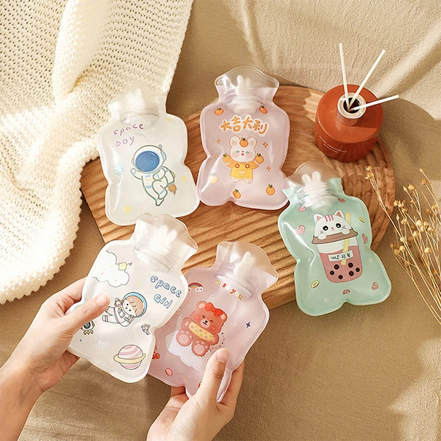 6pcs Portable Cartoon Main Bouteille d'eau chaude Mini Hot Water Bouteilles  Main Chauffe-main Poche Main Pieds Eau chaude