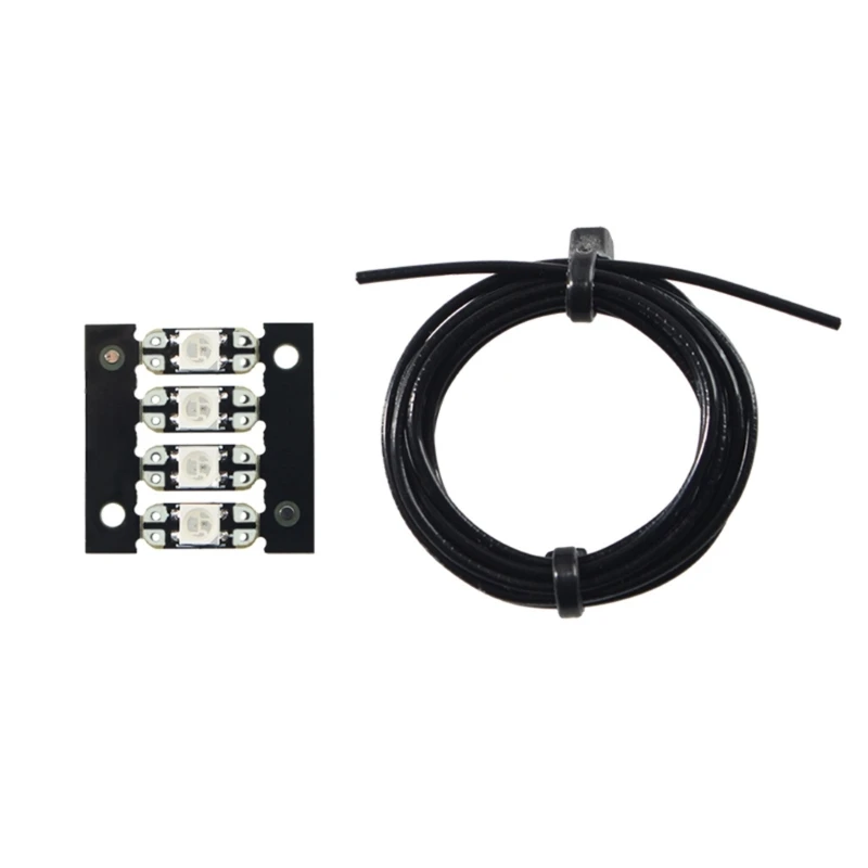 

Metal Mini Stealthburner Extruder Assembly 3535 Bright RGB LED 3D Printing Accessory for V0.2