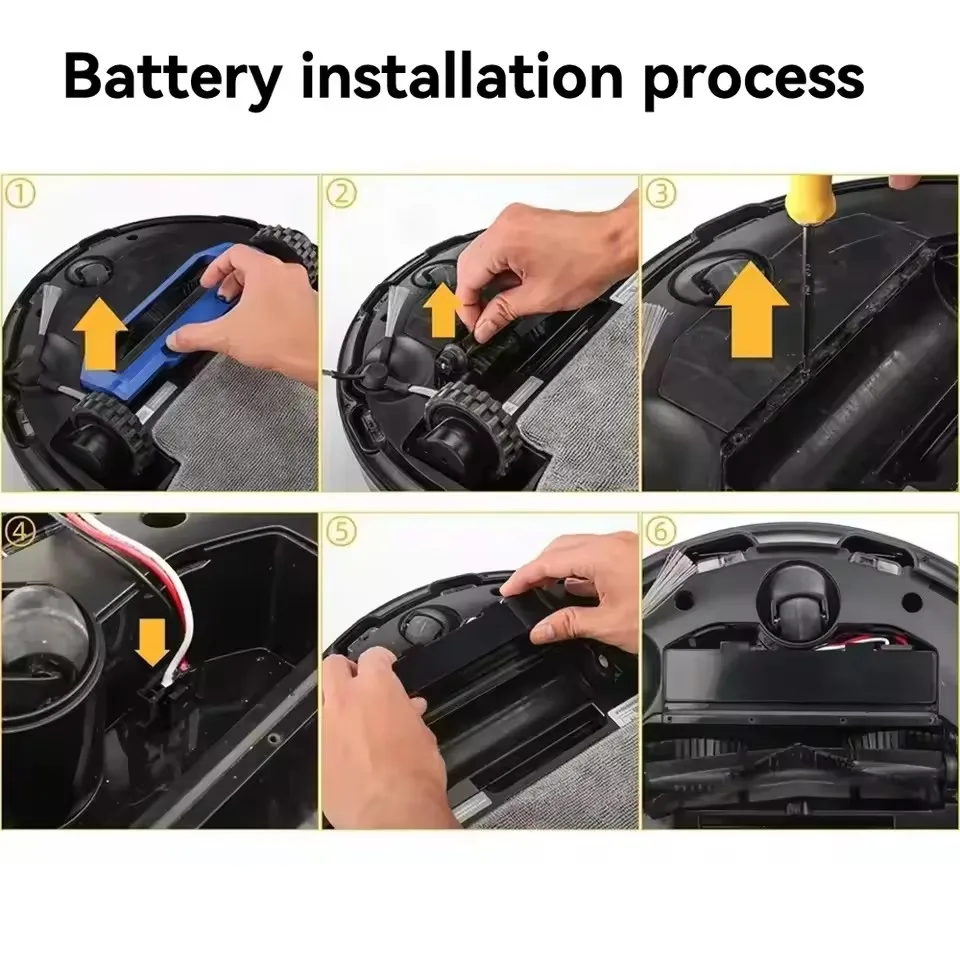Original Rechargeable battery For Conga 3290 3390 3490 3590 3690 3790 3890 Sweeping Mopping Robot 14.8V 12800mAh lithium battery 6