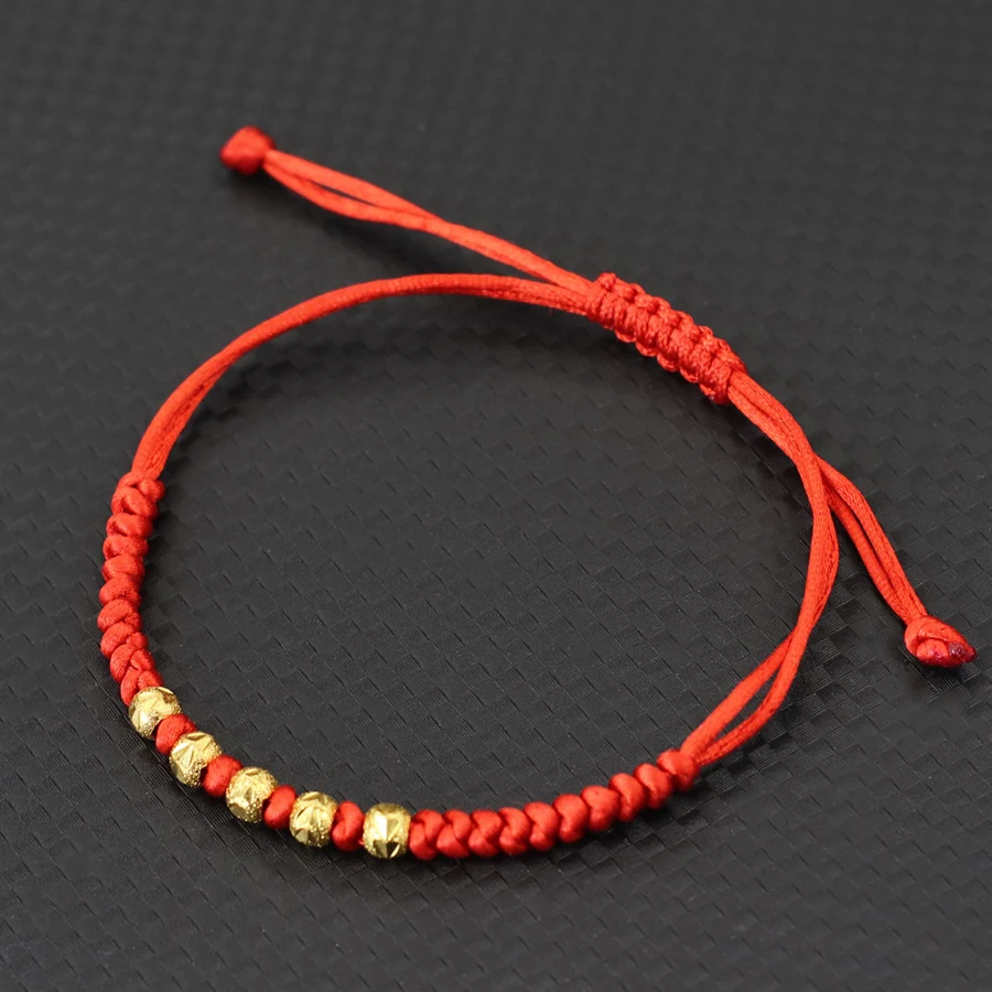 Red Tibetan Rope Wrap Bracelet for Women Casual Accessories