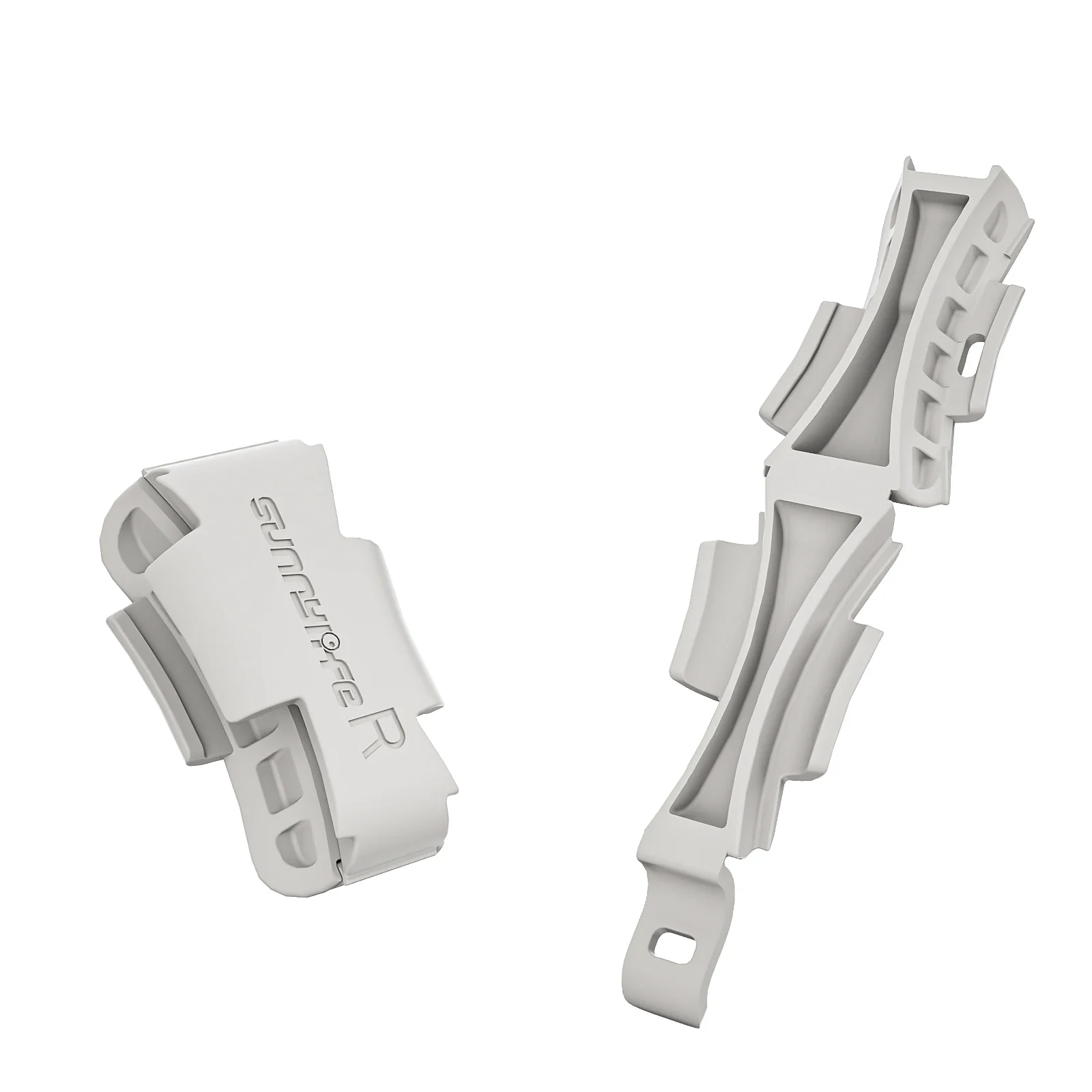 Boucle de fixation anti-vibration et anti-collision pour DJI FLIP installée sous le drone, prête à l'emploi.