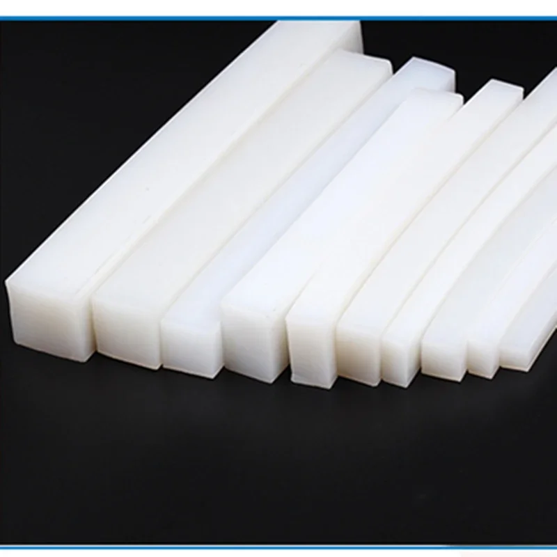 Tira de Vedação de Silicone para Isolamento Selos de Resistência ao Calor Barra Sólida 0.5 mm a 20 mm Grossos 3m 5m 10m